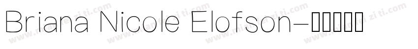 Briana Nicole Elofson字体转换